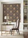 Byzance Brown Wallpaper, by York Wall, 27' length x 2'3" width x 0.02" depth thumbnail 2