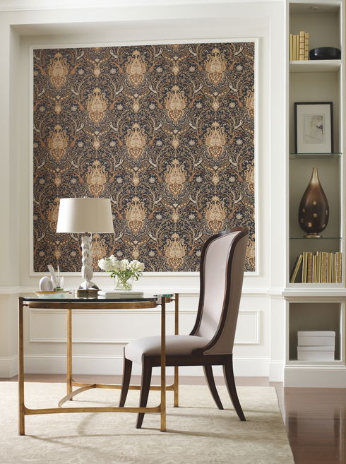 Byzance Brown Wallpaper