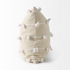 Erica 20 x 20 Cream With White Detail Decorative Pillow Cover thumbnail 4