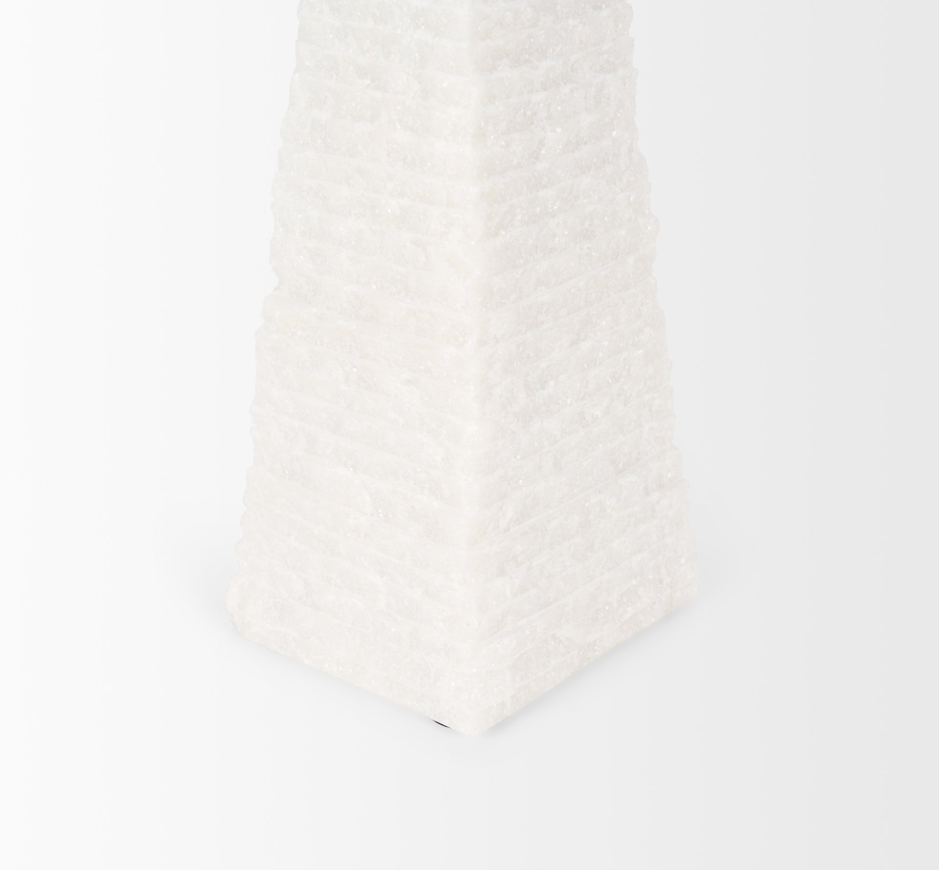 Pyramis White Rough Marble Obelisk 13' large image 