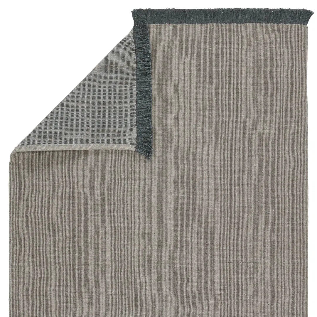 Engild Indoor/ Outdoor Solid Light Gray/ Dark Gray Area Rug (4'X6') large image 