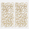 In The Loop Gold Wall Art Set/2, by Uttermost, 19.3" width x 37.5" height x 1.18" depth thumbnail 1