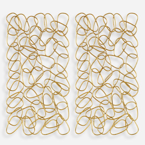 In The Loop Gold Wall Art Set/2