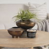 Quiana Medium Textured Gold Metal Vase thumbnail 2