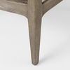 Landon  Light Brown Wood with Cream Fabric Seat and Cane Back Accent Chair thumbnail 11
