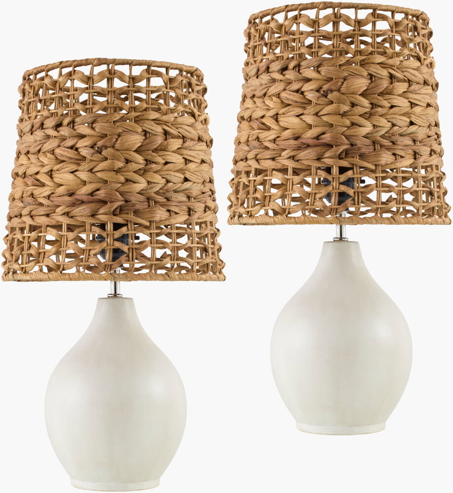 Pabu Accent Table Lamp, by Surya, 9" width x 19" height