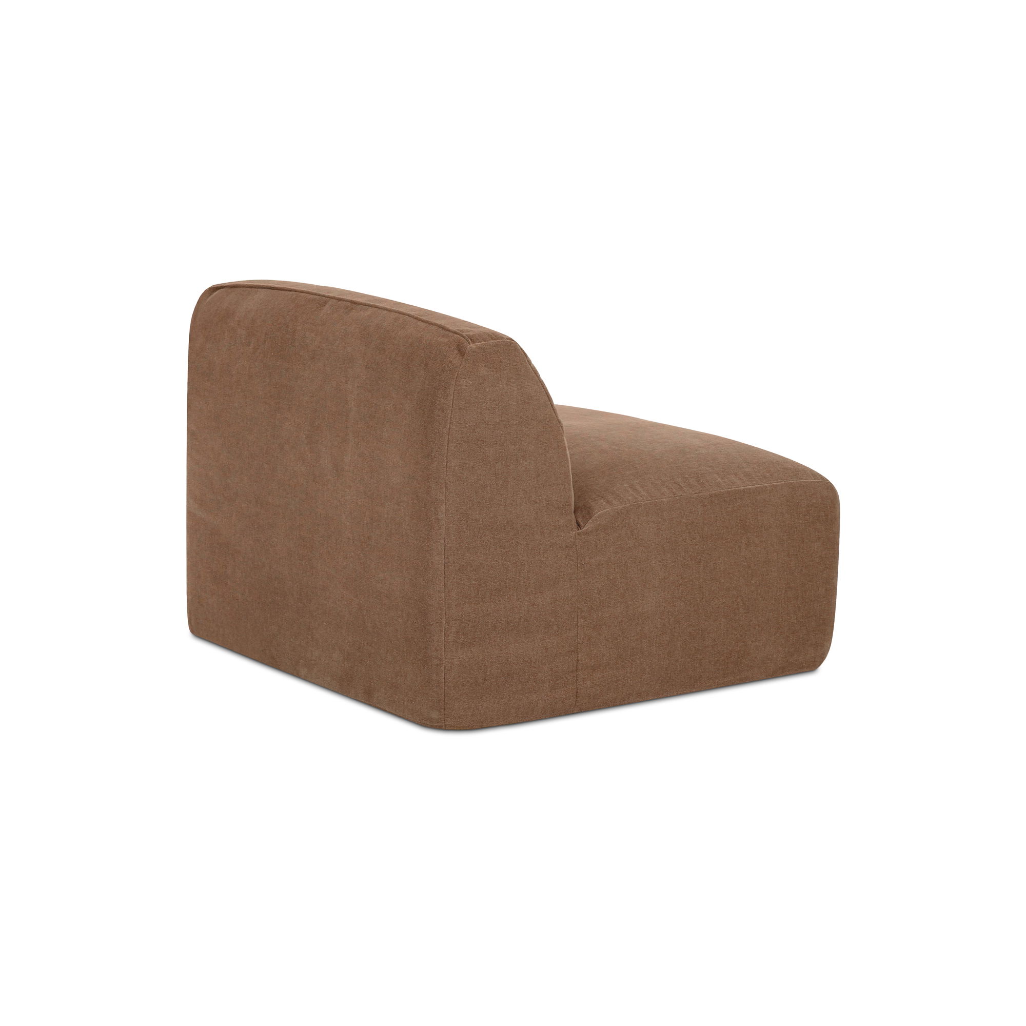 Isla Slipper Chair Mocha, Accent Chair by Moe's Home, 34.2" width x 29.9" height x 41.7" depth View 3