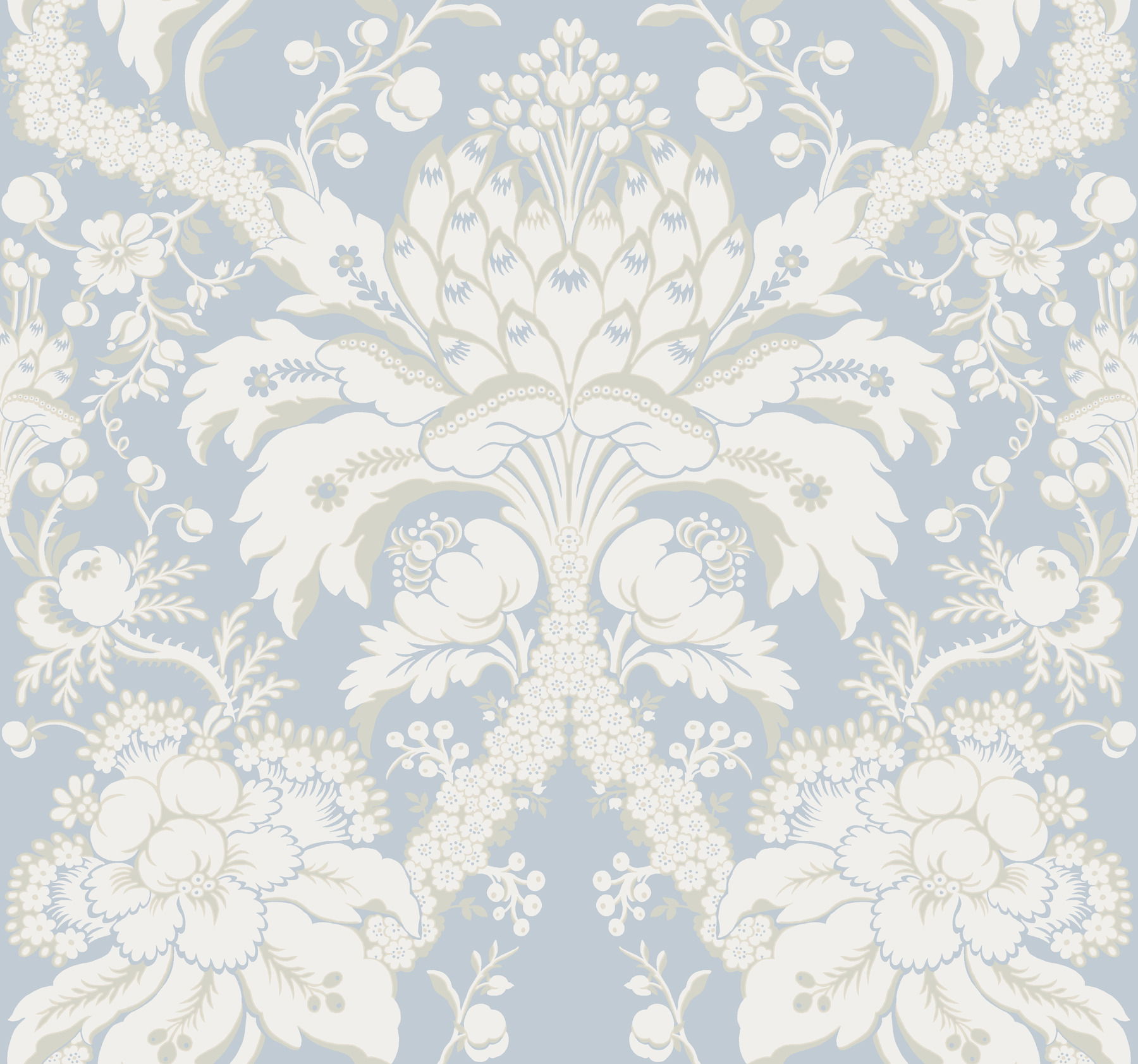 French Artichoke Dam Blue Wallpaper large image 