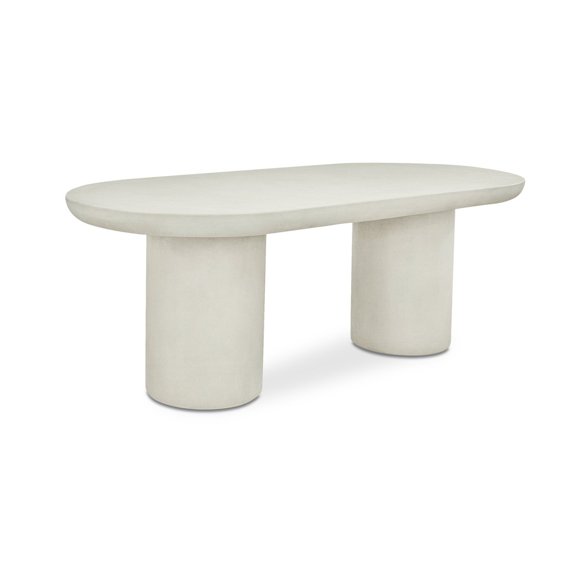 Rocca Dining Table Cream, by Moe's Home, 82.68" width x 30.12" height x 39.37" depth View 3