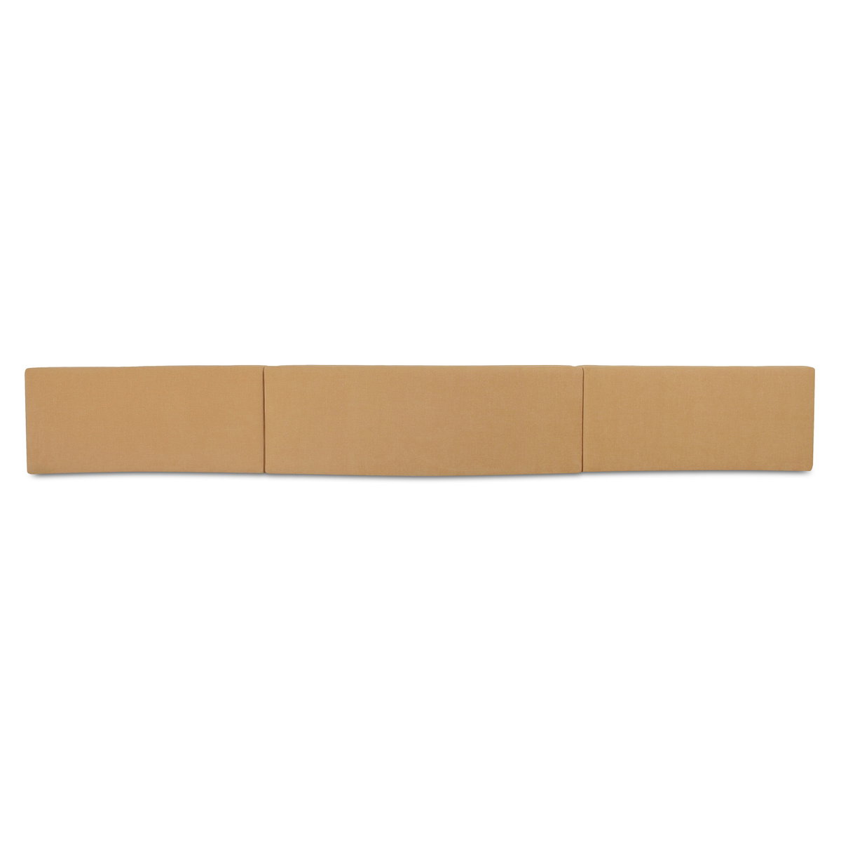 Naomi 3 Piece Wave Modular Sectional Golden Yellow, Sectional Sofa by Moe's Home, 242.1" width x 28.3" height x 39" depth View 5