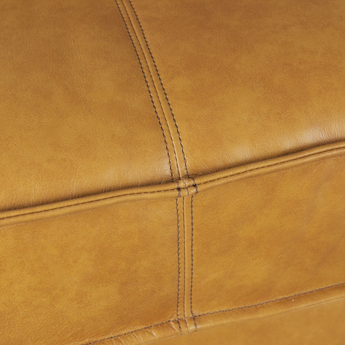D'Arcy 88.0L x 37.0W x 34.0H Tan Leather Sofa, Sofas & Sectional by Mercana, 88.19" length x 36.61" width x 33.86" height View 12