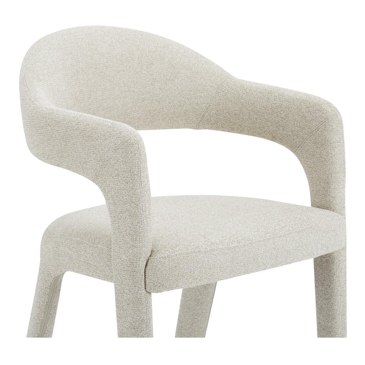 Martens Bar Stool Beige, Counter & Bar Stool by Moe's Home, 23.6" width x 42.9" height x 23.3" depth View 5