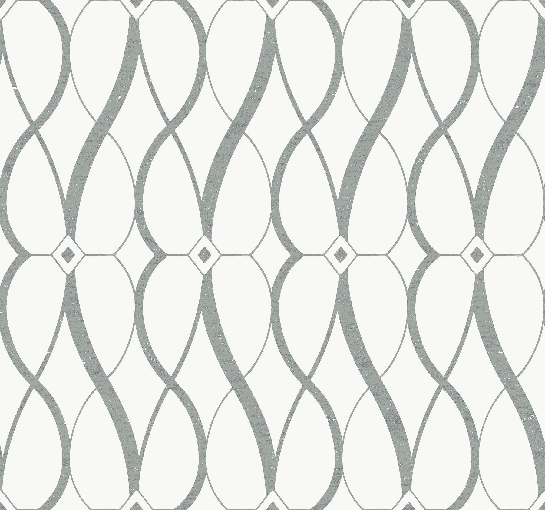 Graceful Geo White & Silver Wallpaper large image 