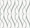Graceful Geo White & Silver Wallpaper thumbnail 0