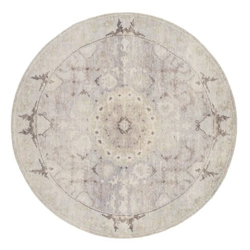 Kai Modify Overdyed Hand-Knotted Gray Area Rug