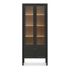 Hannah Tall Cabinet Black, Cabinets & Sideboard by Moe's Home, 35" width x 86.2" height x 16.9" depth thumbnail 1