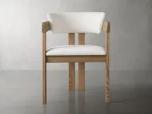 Online Designer Combined Living/Dining Rodin Dining Arm Chair in Natural