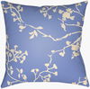 Chinoiserie Floral Accent Pillow, Decorative Pillow by Surya, 18" length x 18" width thumbnail