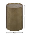 Adrina Drum Accent Table, Side & End Table by Uttermost, 12" width x 18" height x 12" depth thumbnail 3