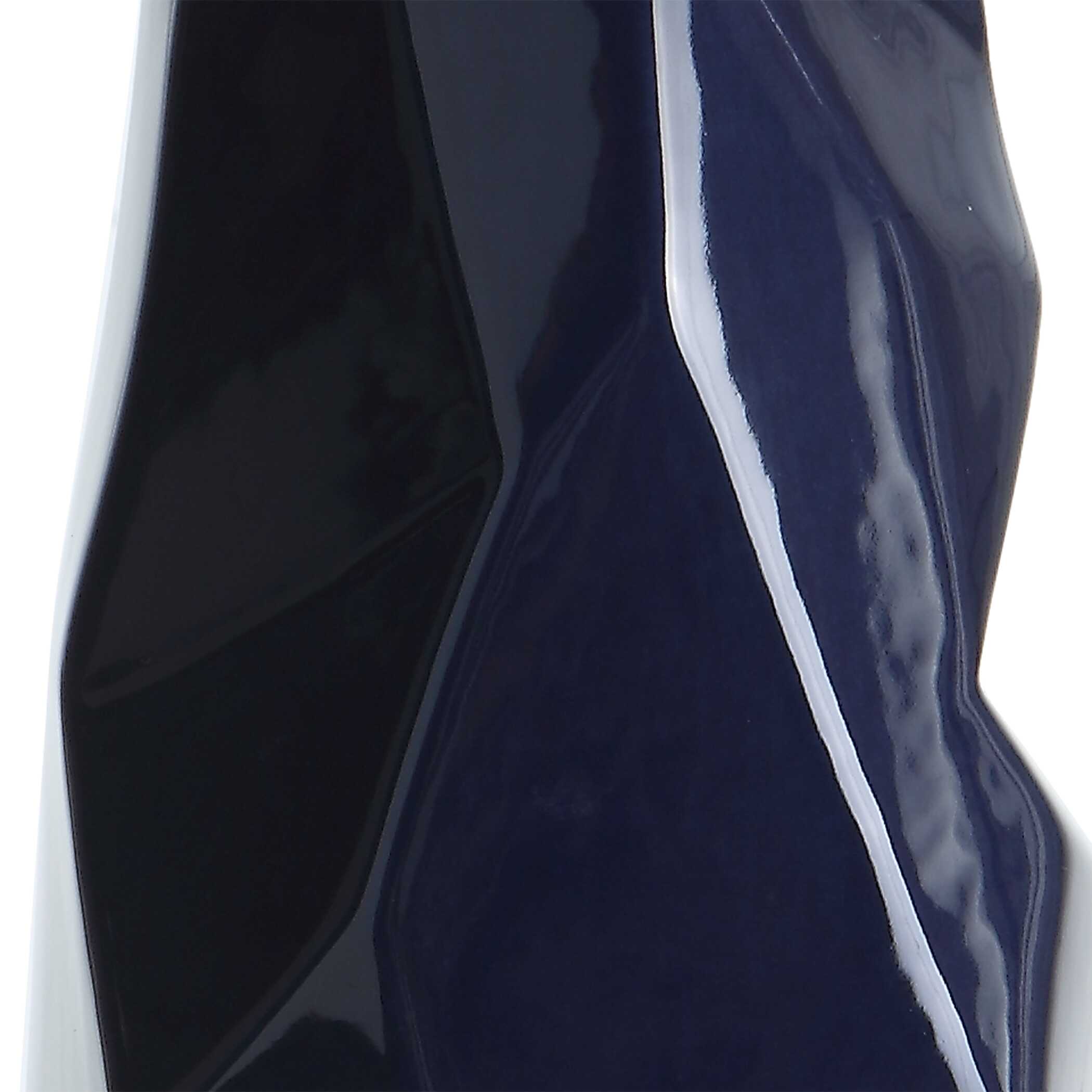 Kavos Geometric Blue Table Lamp, by Uttermost, 16" width x 31" height x 16" depth View 7