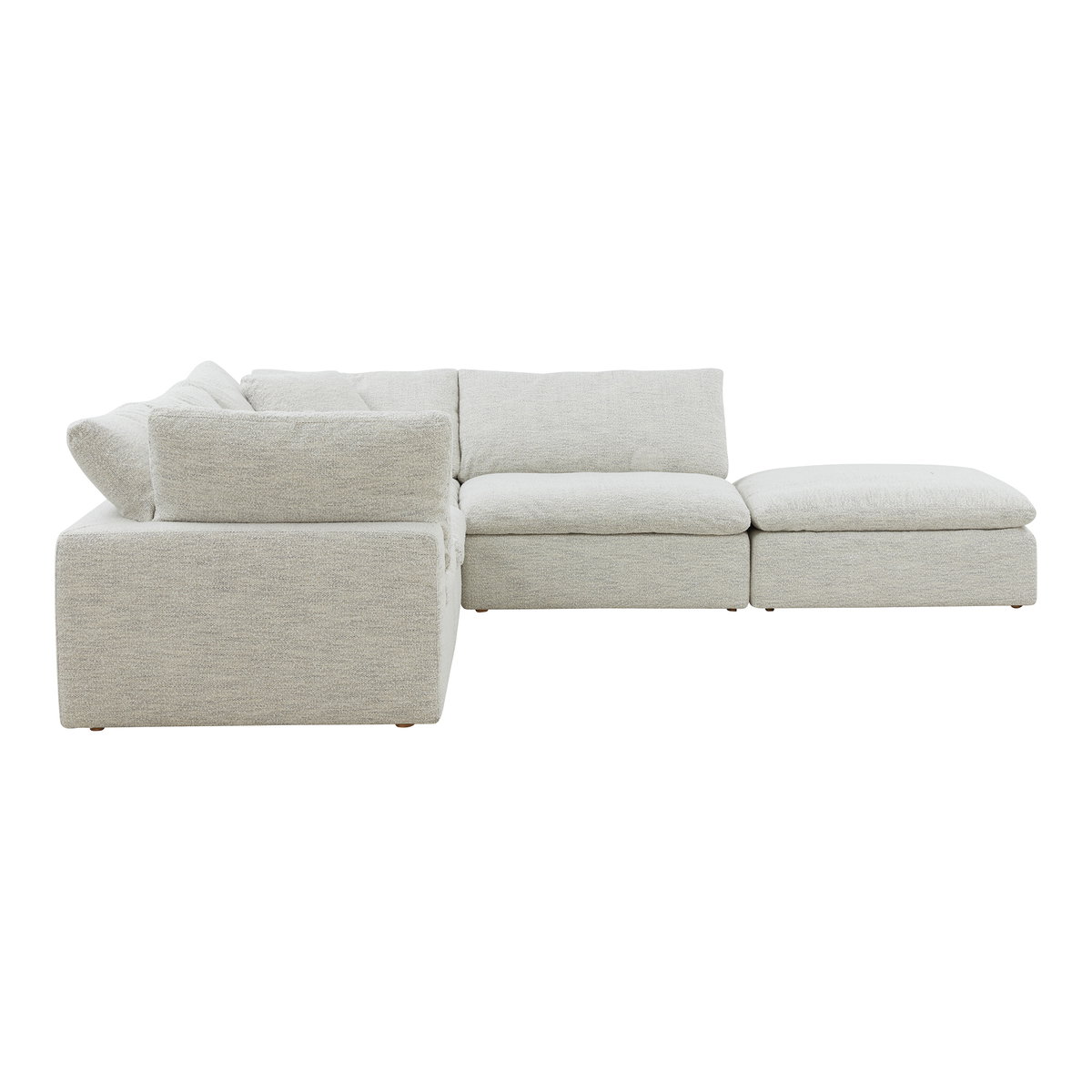 Clay Dream Modular Sectional Coastside Sand, Sectional Sofa by Moe's Home, 133.5" width x 32" height x 133.5" depth View 3
