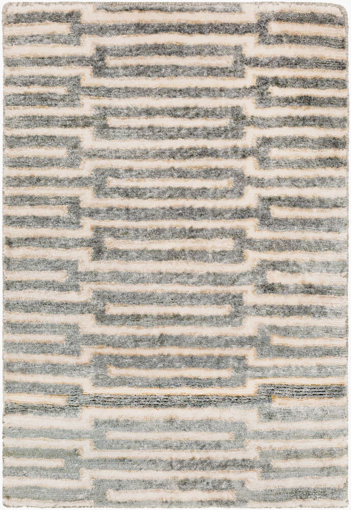 Platinum Handmade Rug, by Surya, 3' length x 2' width
