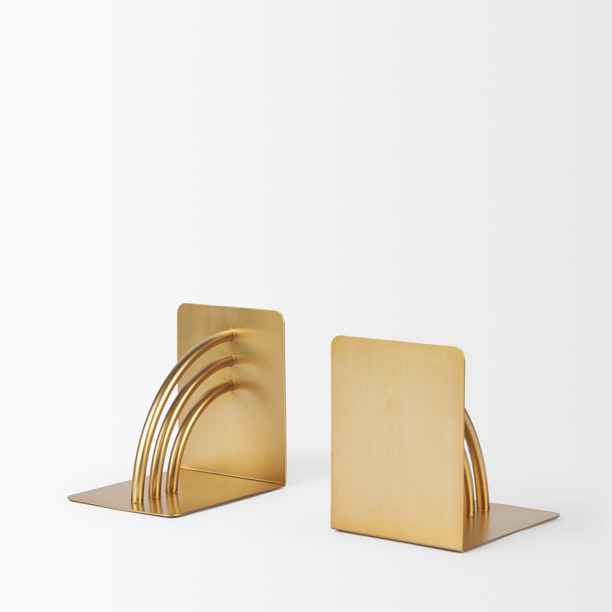 Hope Gold Metal Bookends, by Mercana, 5.91" length x 4.72" width x 5.91" height View 6