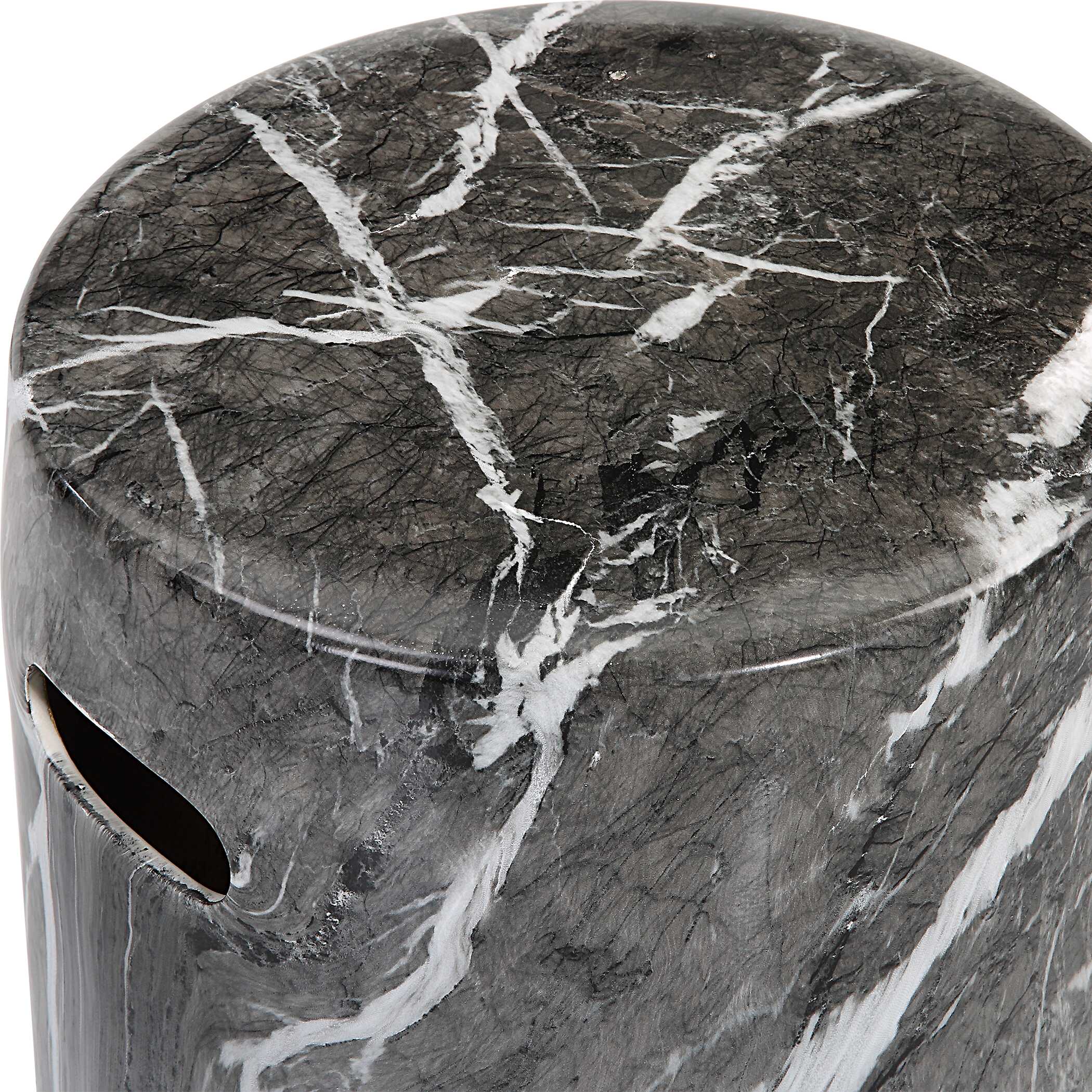 Marvel Marbled Garden Stool large image 