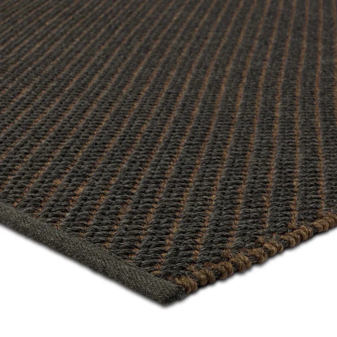 Sena Handmade Indoor/Outdoor Solid Black/ Dark Brown large image 