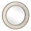 Denali Textured Glass Round Mirror thumbnail 4