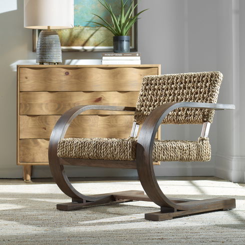 Rehema Walnut Accent Chair