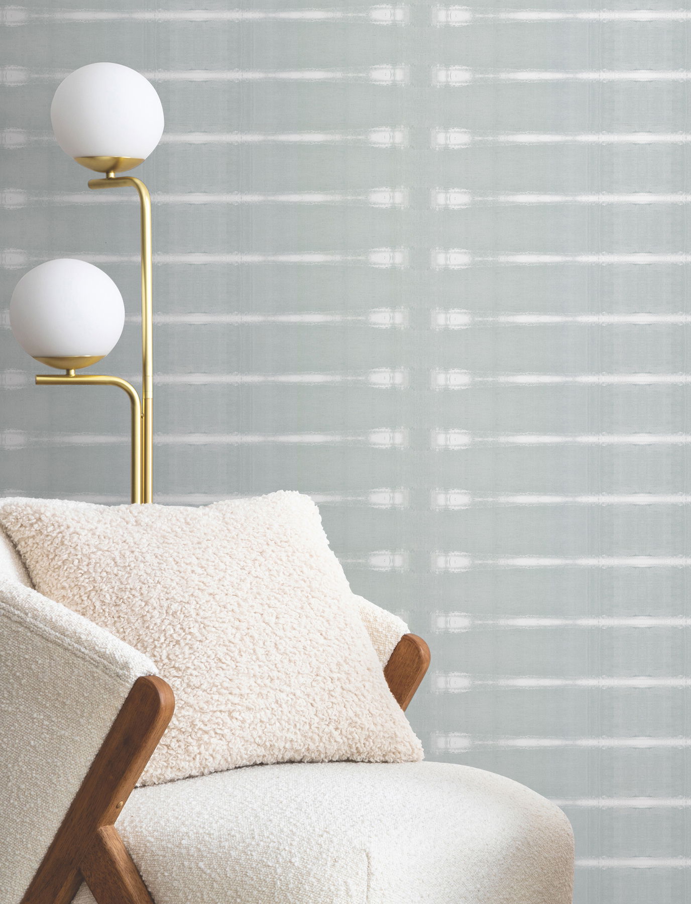 Resound Mist Wallpaper, by York Wall, 27' length x 2'3" width x 0.02" depth View 2