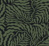 Fern Fronds Black & Green Wallpaper thumbnail 3
