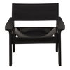 Osorio Occasional Chair Black, Accent Chair by Dovetail, 31.33" width x 28.14" height x 34.17" depth thumbnail 2