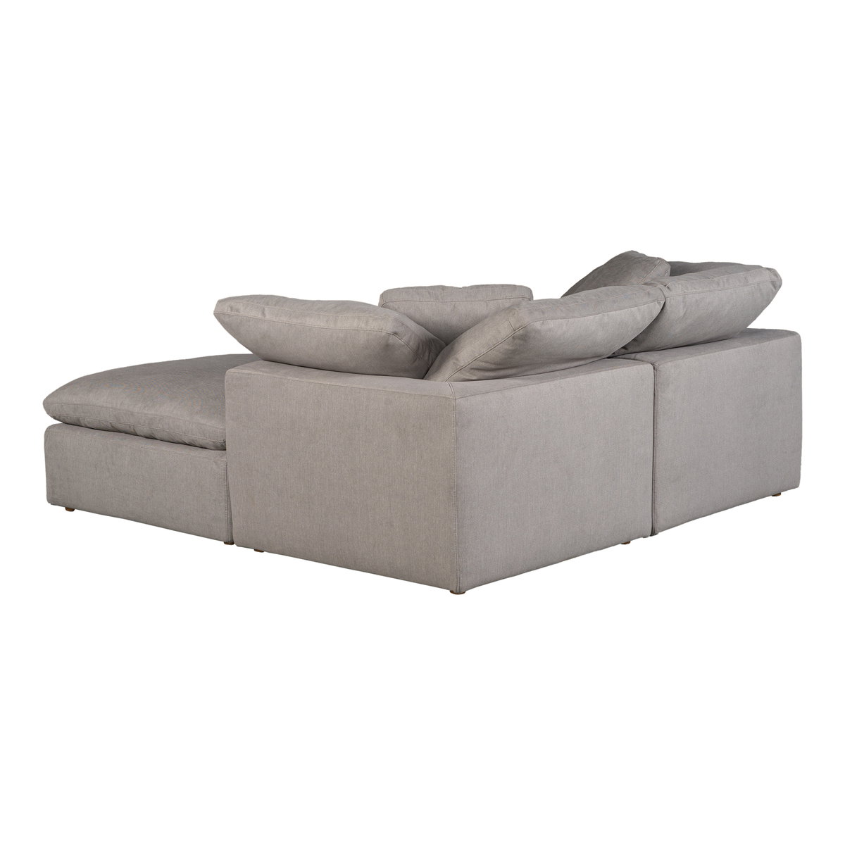 Terra Condo Nook Modular Sectional Light Grey, Sectional Sofa by Moe's Home, 76" width x 32" height x 76" depth View 4