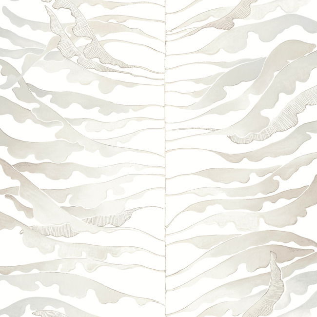 Leaf Column Neutral Wallpaper large image 