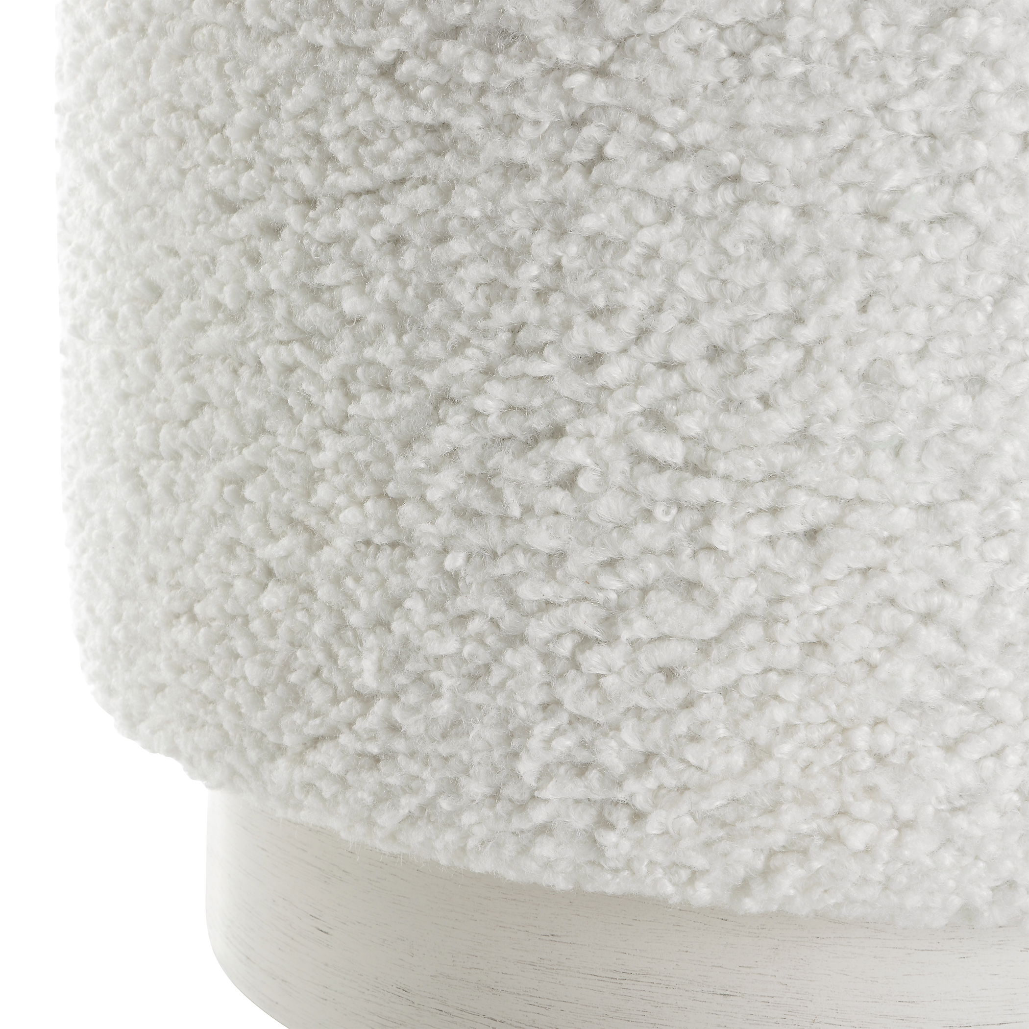 Avila White Ottoman large image 
