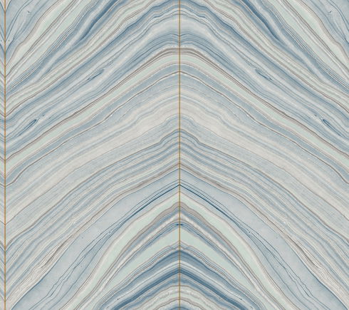 Onyx Strata Mist Blue Peel & Stick Wallpaper
