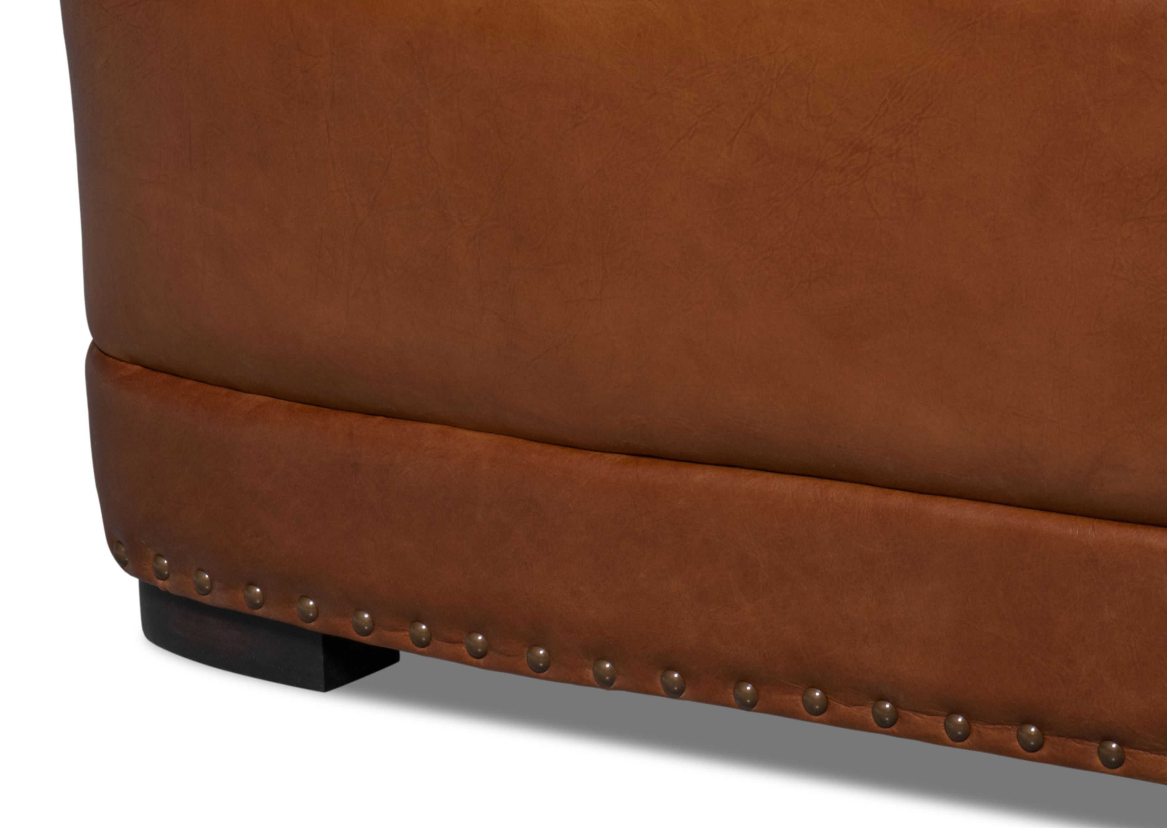 Mcmillan Distilled Leather Sofa Brown large image 