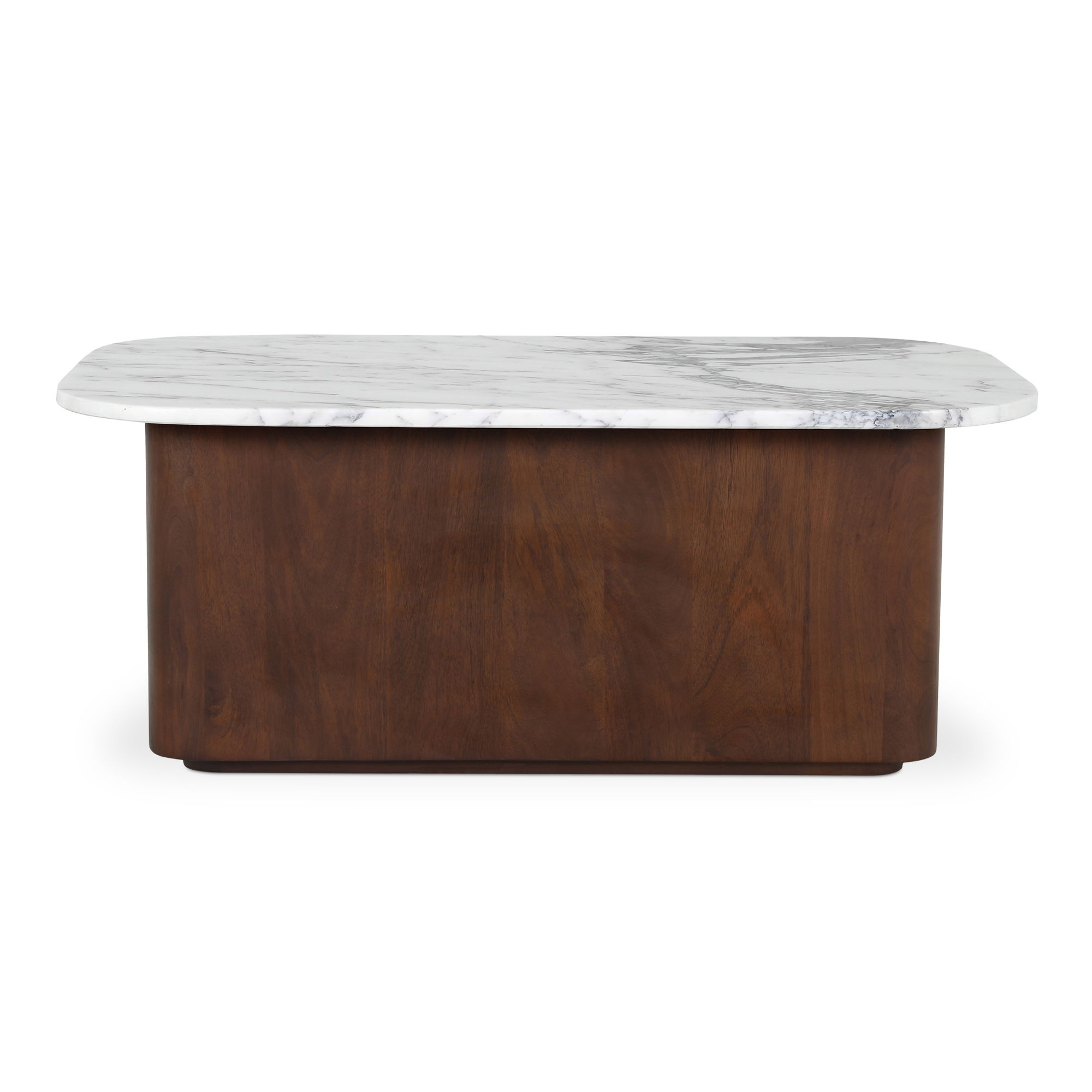 Dash Coffee Table White Calcatta Marble, by Moe's Home, 45" width x 18.5" height x 27" depth View 1