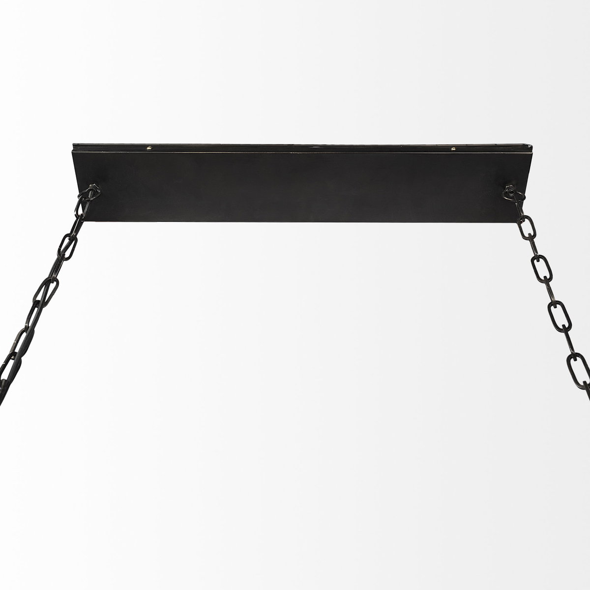 Josie (42'x14.5'x20') Natural Wood Chassis Six Light Chandelier, by Mercana, 42" length x 14.5" width x 20" height View 5