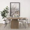 Carolyn Contoured Back Dining Side Chair | Oatmeal Fabric with Metal, Dining Chair by Mercana, 20.5" length x 23.75" width x 31" height thumbnail 2