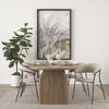 Carolyn Dining Chair with Oatmeal Fabric & Matte Black Metal, by Mercana, 20.5" length x 23.75" width x 31" height thumbnail 2