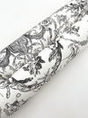 Old World Toile Black & White Wallpaper thumbnail 2