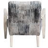 Watercolor Gray Chenille Accent Chair thumbnail 5