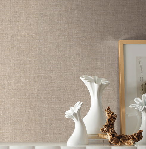 Gesso Weave Sand Wallpaper