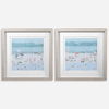Sea Glass Sandbar Framed Prints Set/2, Painting by Uttermost, 30.5" width x 30.5" height x 2" depth thumbnail 1