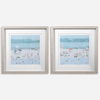 Sea Glass Sandbar Framed Prints, Set/2 thumbnail 0