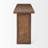 Grier Medium Brown Solid Wood with Cane Console Table thumbnail 4
