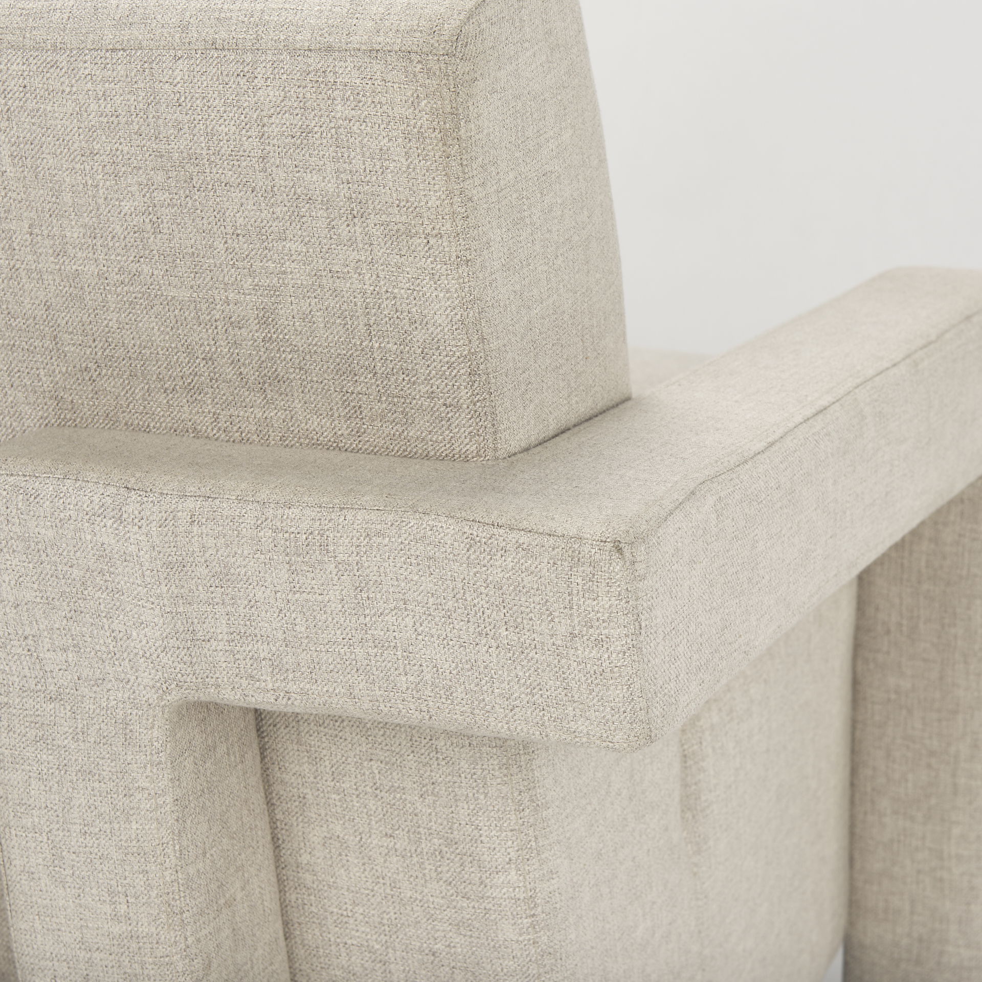 Sovereign Oatmeal Fully Upholstered Accent Chair large image 